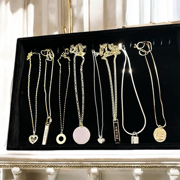 Pendant necklaces & bracelets 18k gold and sterling silver chains - Picture 2 of 6